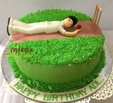 Adi's Birthday  fresh cream Cricket theme Cake