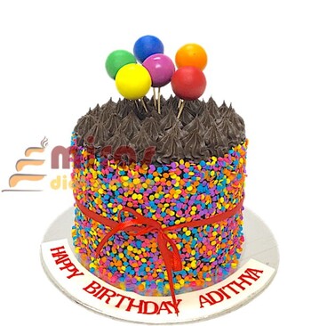 Happy Colours chocolate Cake