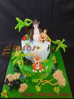 Mowgli Theme Birthday Cake