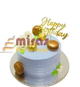 Fresh Cream Macaroon Birthday Cake