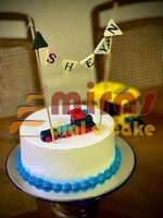 Fresh Cream Train Birthday Cake