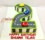 Road Number 2 Birthday Cake
