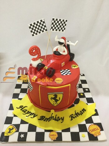Formula 1 Racing Car Birthday Cake