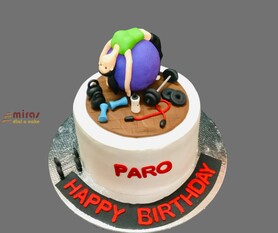 Gymming Gym Birthday Cake