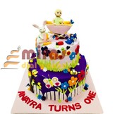 Anayra's 1st Garden Birthday Cake