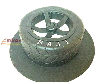 Car Tyre Birthday Cake