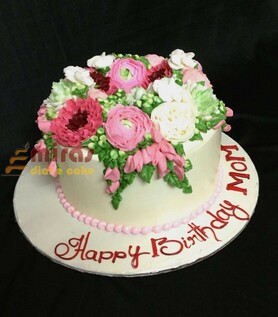 Buttercream Floral Birthday cake