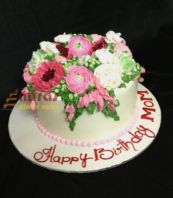 Buttercream Floral Birthday cake