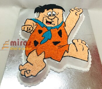 Fresh Cream Fred Birthday Cake