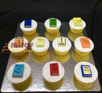 Books theme Cupcakes