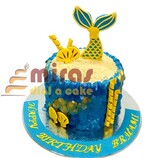 Fish and shells Birthday Cake