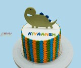 Birthday Cake Fresh Cream Dino