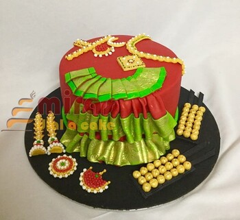Custom Birthday Cake Bharatnatyam theme