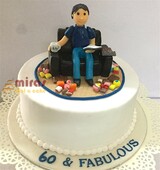 60 & Fabulous Birthday Cake