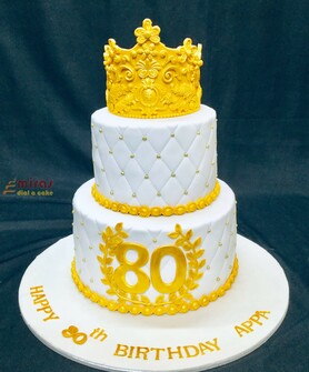 Happy 80th Birthday Cake