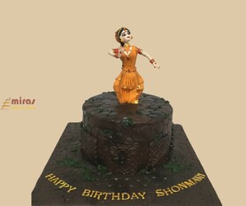 Birthday Cake Classical Bharatnatyam Theme