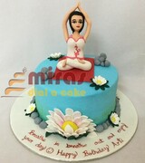 Birthday Cake Yoga Wellness Theme