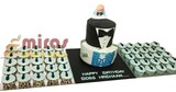 Boss Baby Birthday Desert Table ( 5 kg cake & 50 Cupcakes)