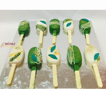 Jungle Safari  Leaves Cakesicles 10 pieces