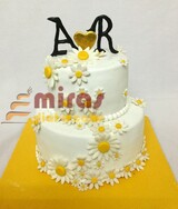 A & R Engagement Cake