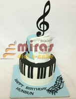 Music theme Birthday Cake