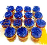 Blue Buttercream Cupcakes (10 Cupcakes)