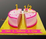 Halfway to One Birthday Cake