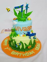 Birthday Cake Insects and Frogs theme