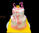 A & R Engagement Cake