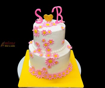 A & R Engagement Cake