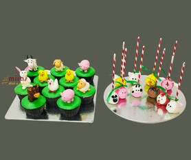Animal theme cupcakes and cakepops
