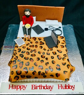 Hubby's Bed Birthday Cake