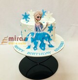 Flowing Dress Frozen 2 Birthday Cake
