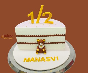 Cute Half Birthday Cake