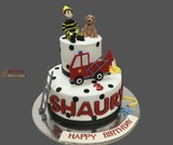 Birthday Cake Firefighter Theme