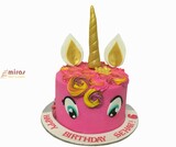 Pink Unicorn  Buttercream Cake