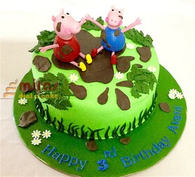 Avani's Peppa Pig Birthday Cake