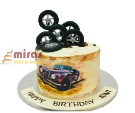 Car Buttercream Birthday Cake