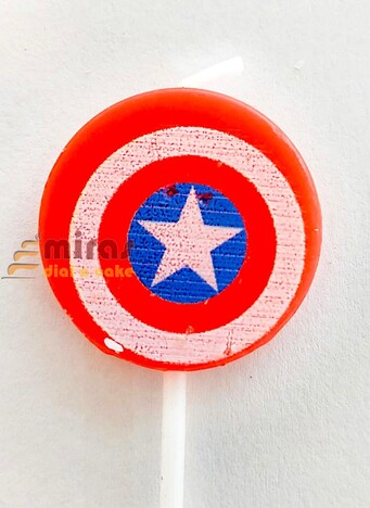 Captain America Theme Candle