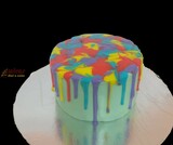 Chequered Chocolate Ganache Birthday cake