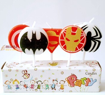 Avenger Theme Candles set of 5