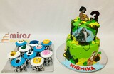 Mowgli Desert Table  (2 kg cake Rs 4200/-, 10 cupcakes Rs 1400/-)