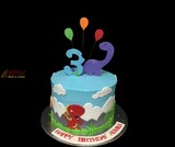 Happy Dino Birthday Cake