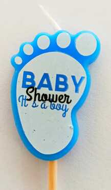 Baby Shower Boy Theme Candle
