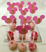 Minnie theme Cake Pops , set of 10