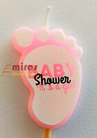 Baby Shower Girl Theme Candle