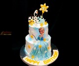 Fresh Cream Elsa Birthday Cake