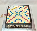 Board Game Scrabble Birthday Cake