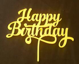 Birthday Cake Topper - HBD 001