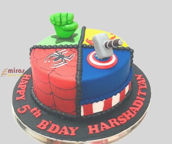 Birthday Cake Avengers theme
